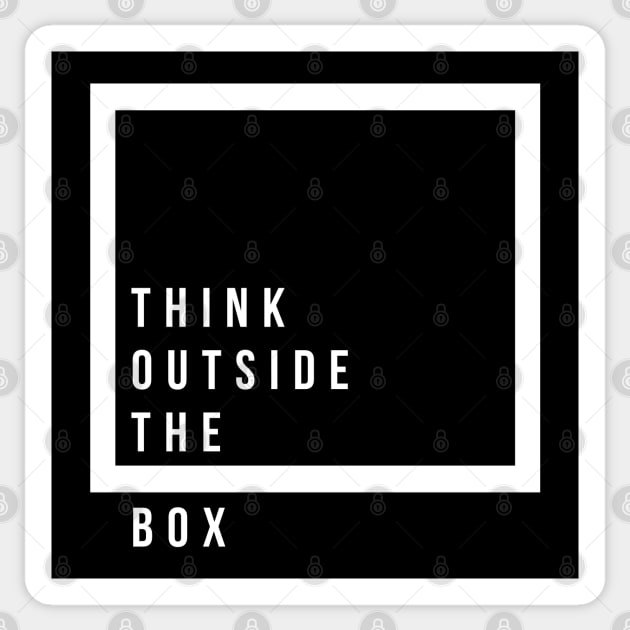 quotes for life think outside the box Sticker by sudaisgona